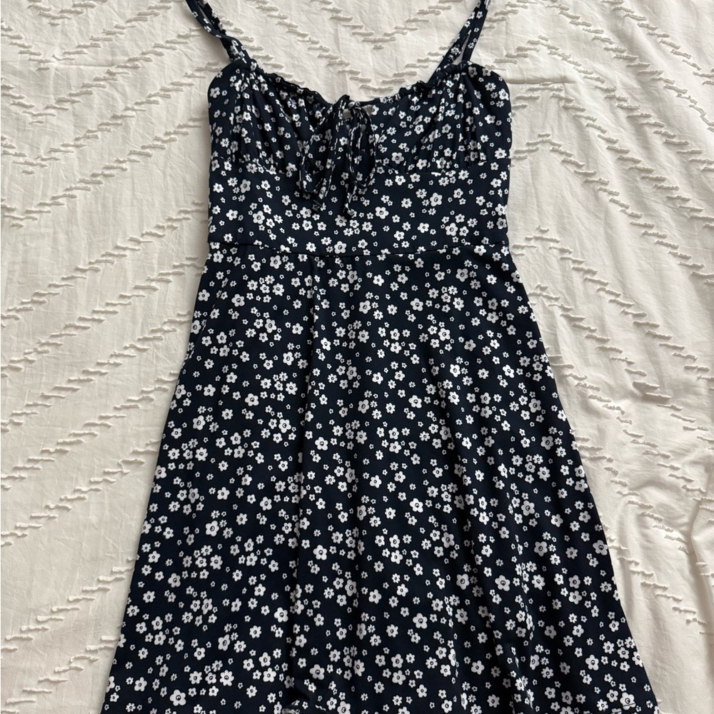 Hollister Navy Floral Dress